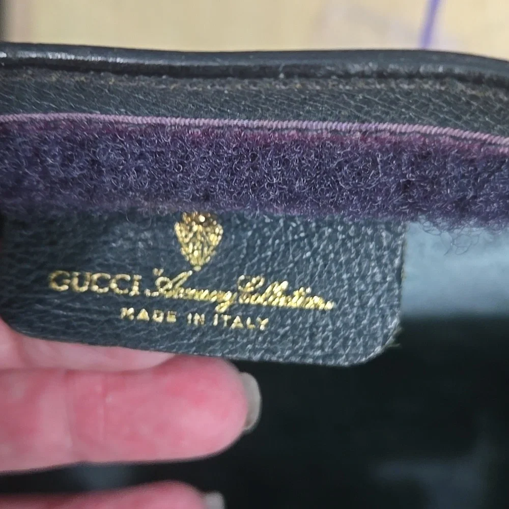 Gucci Blue Canvas Clutch EUC - Picture 6 of 11